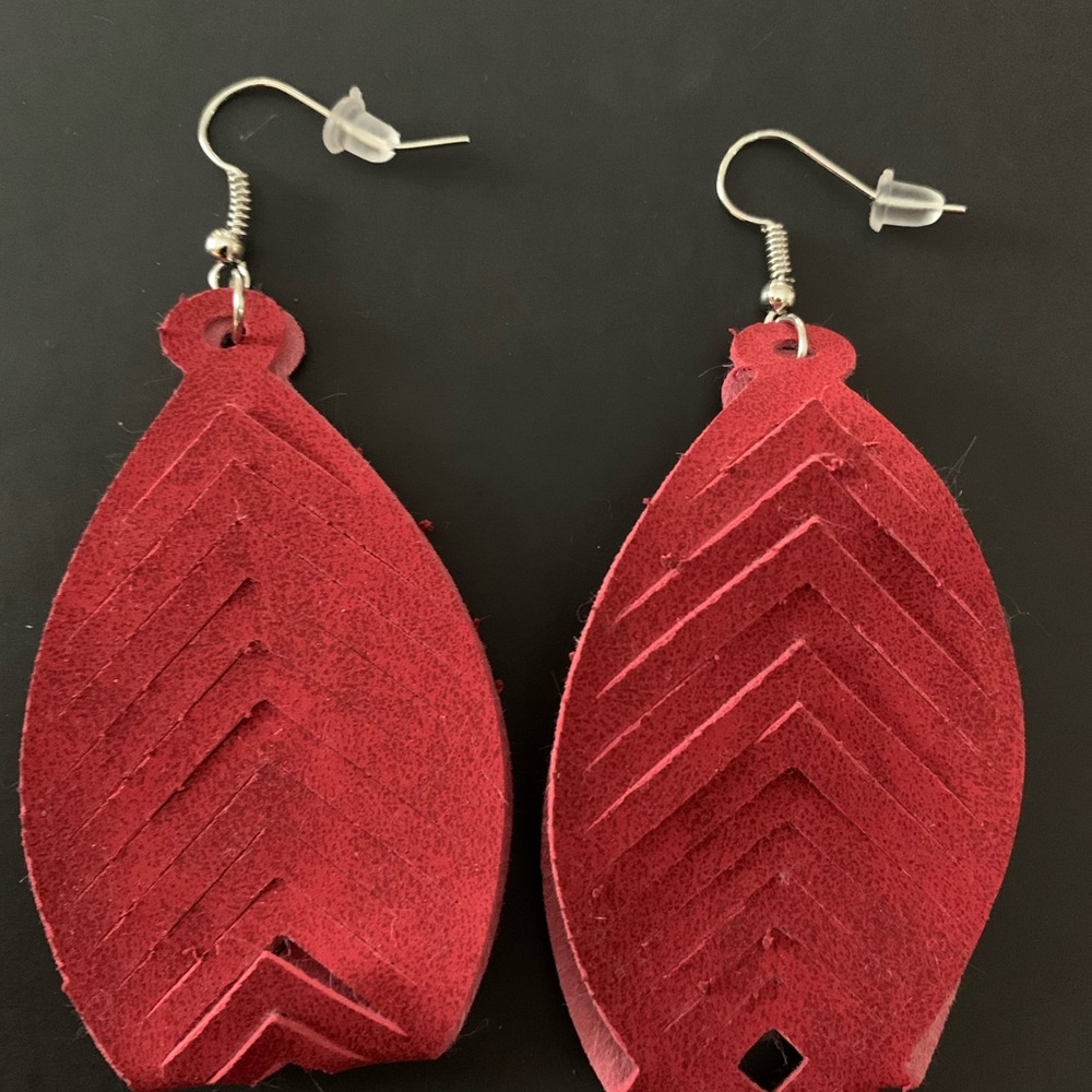 Leather earrings